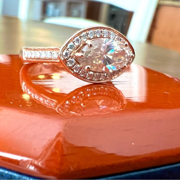 Natural Fancy Light Pinkish Brown (Pink Diamond) GIA Certified 1.46 ctw 14k Ring - Picture 11 of 12